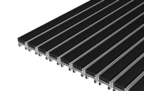 Ciko C  tapis à profilés aluminium + bandes en caoutchouc