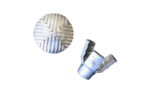 Stopa  clous podotactiles à chevrons en inox