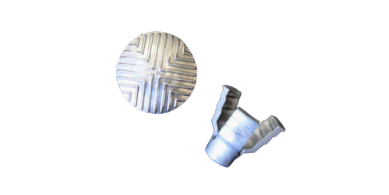 Stopa clous podotactiles à chevrons en inox